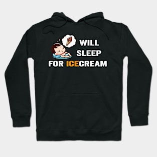 Will sleep for icecream toddler pajamas baby valentines day outfit girl Hoodie